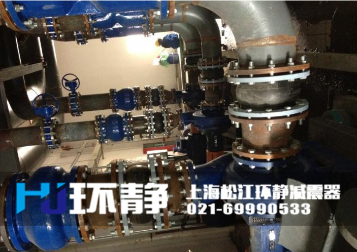 DN200<a href=http://weikali.com target=_blank class=infotextkey>橡膠軟接頭</a>安裝實(shí)圖